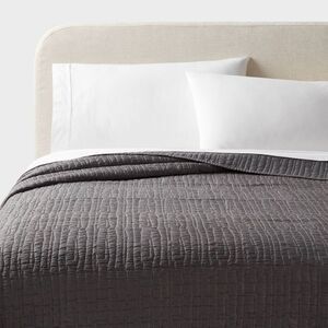 Threshold - King TENCEL Quilt Dark Gray - Threshold Gray